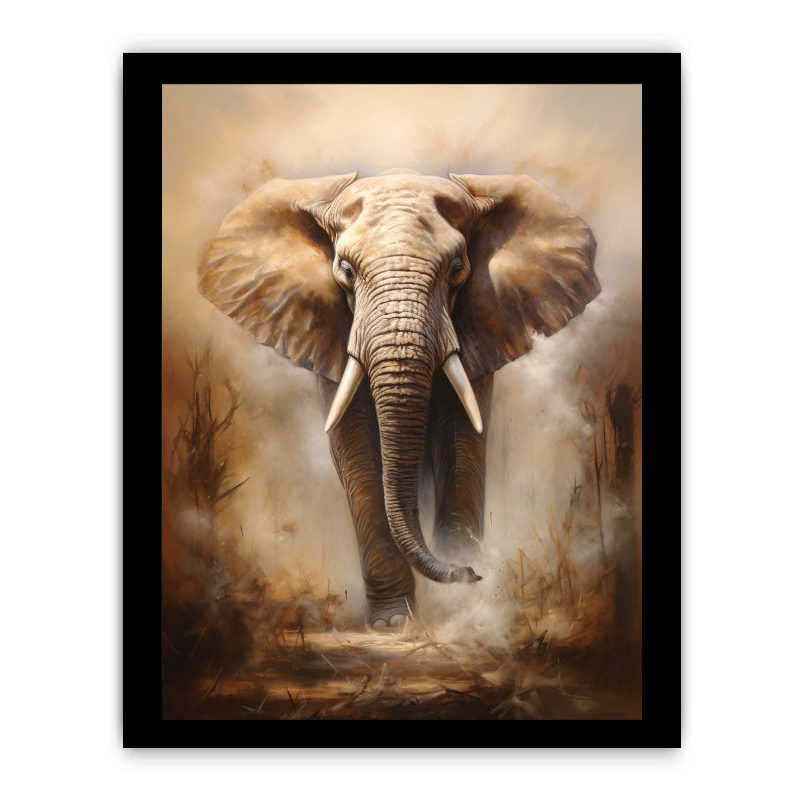 Elephant Art Canvas Art Print