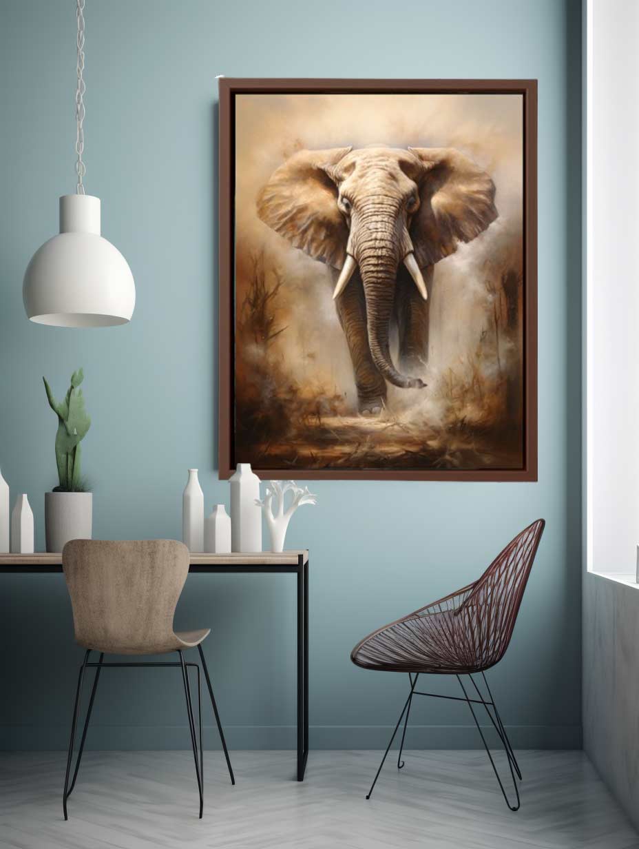 Elephant Art Canvas Art Print