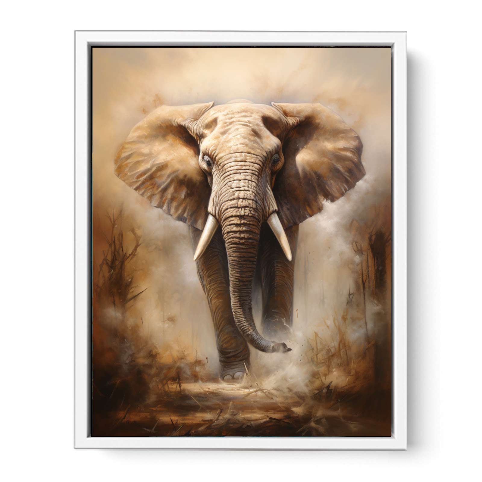 Elephant Art Canvas Art Print