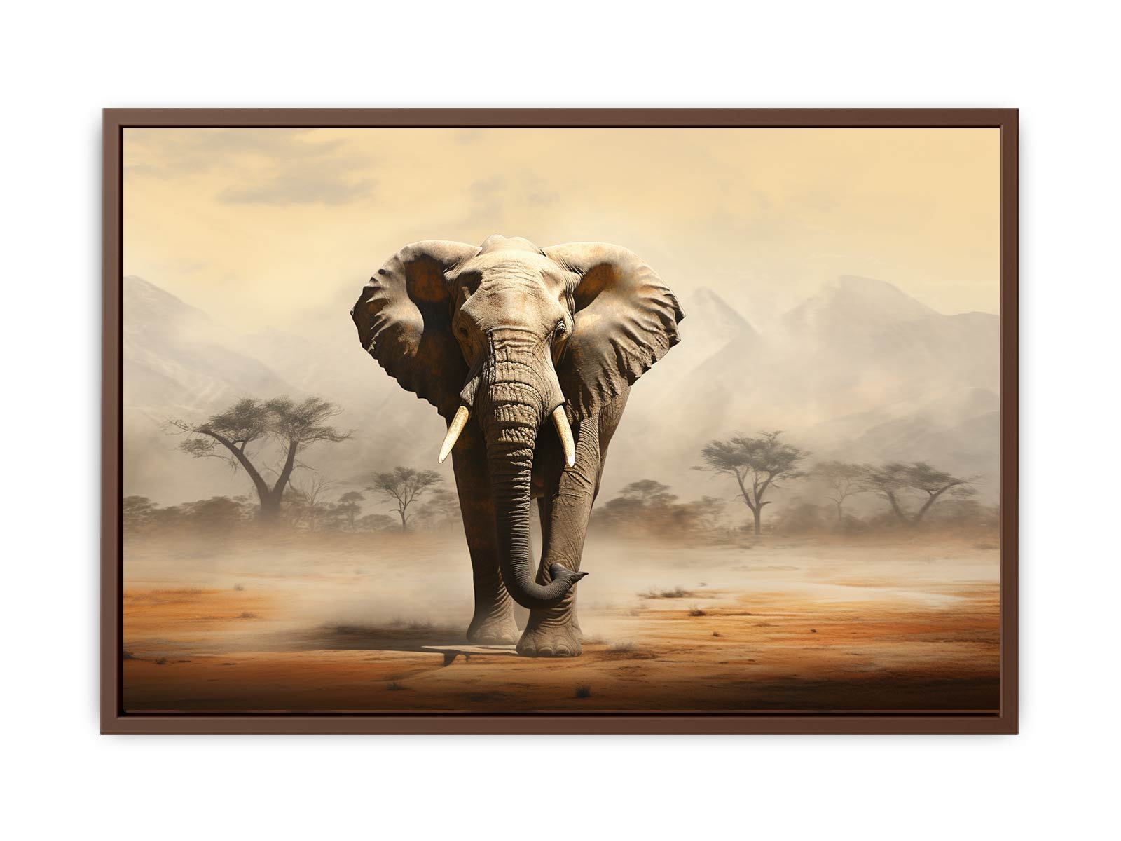 Elephant Art  Canvas Art Print