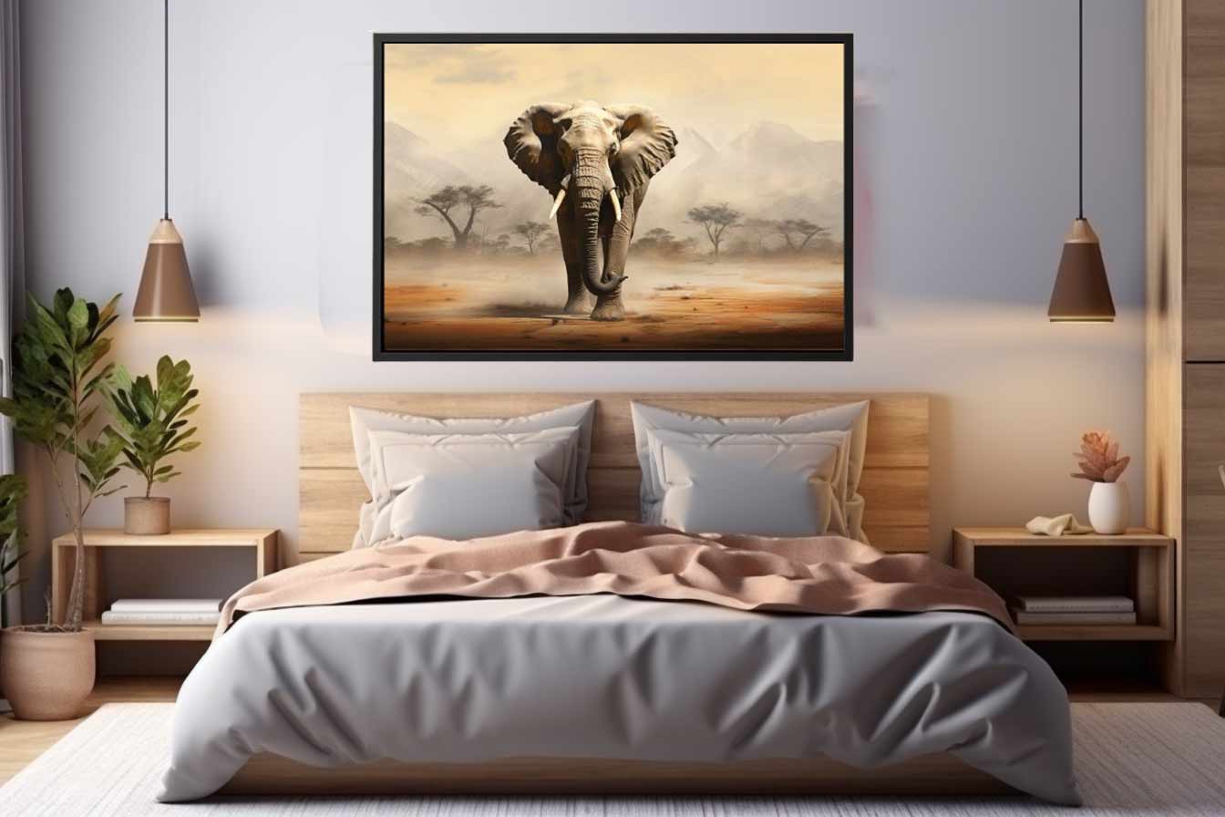 Elephant Art  Canvas Art Print