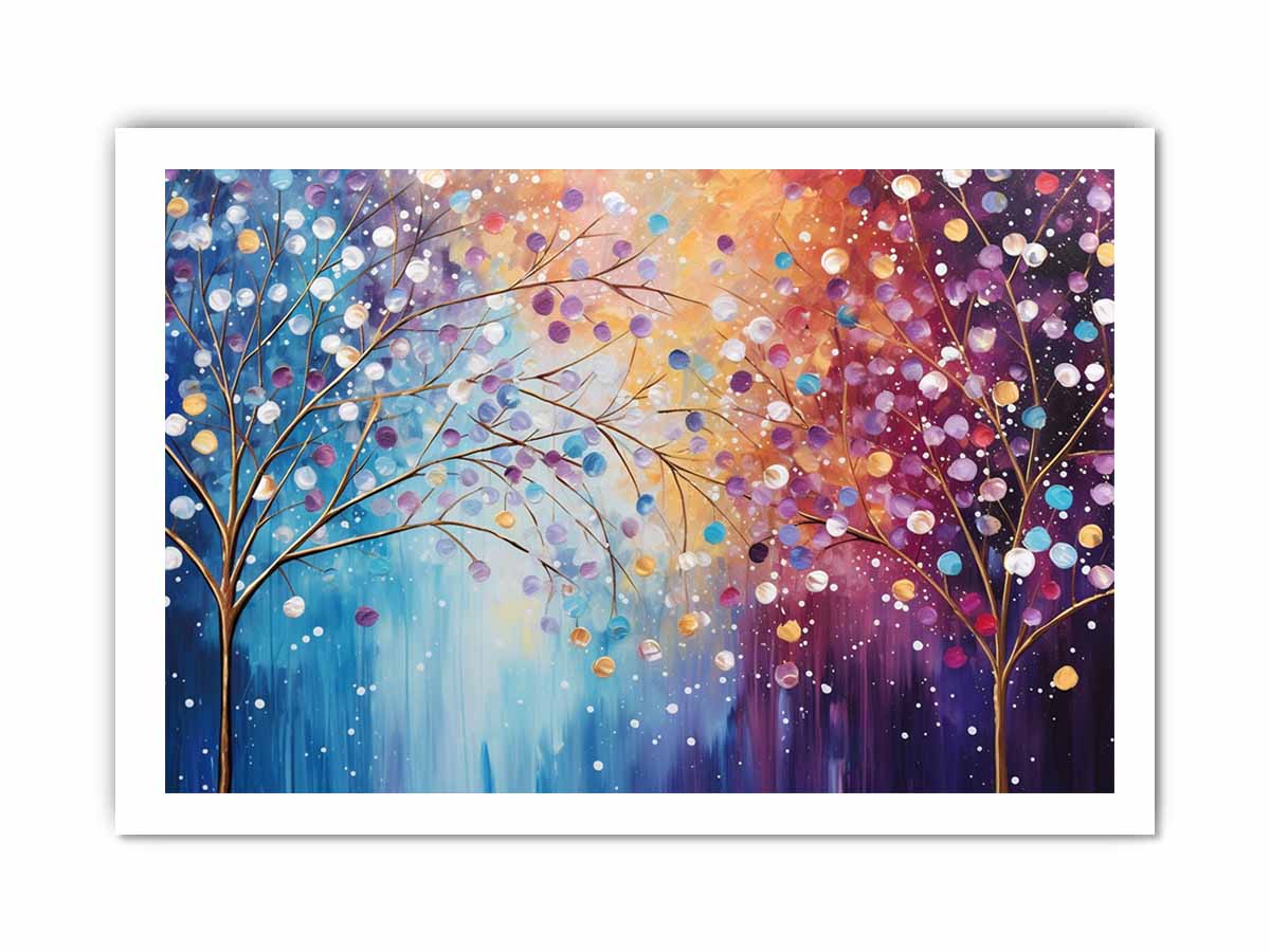 Sparkle Tree Art Canvas Art Print