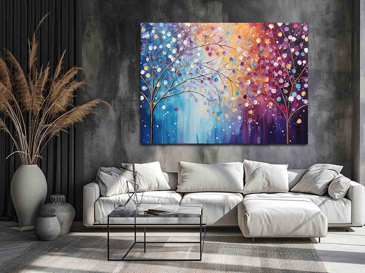 Sparkle Tree Art Canvas Art Print