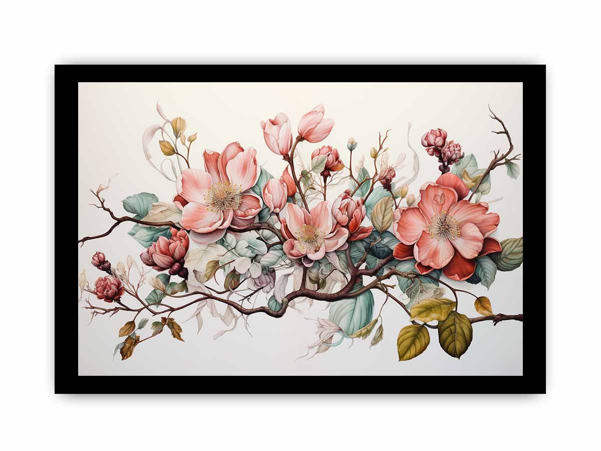Flower Art Canvas Art Print