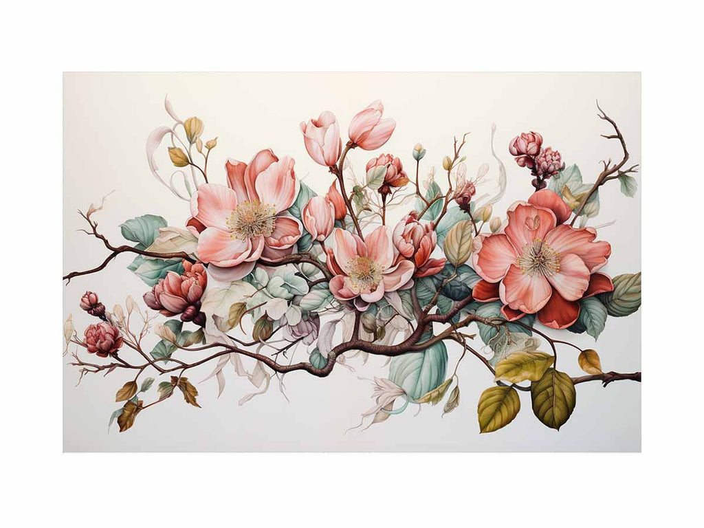 Flower Art Canvas Art Print