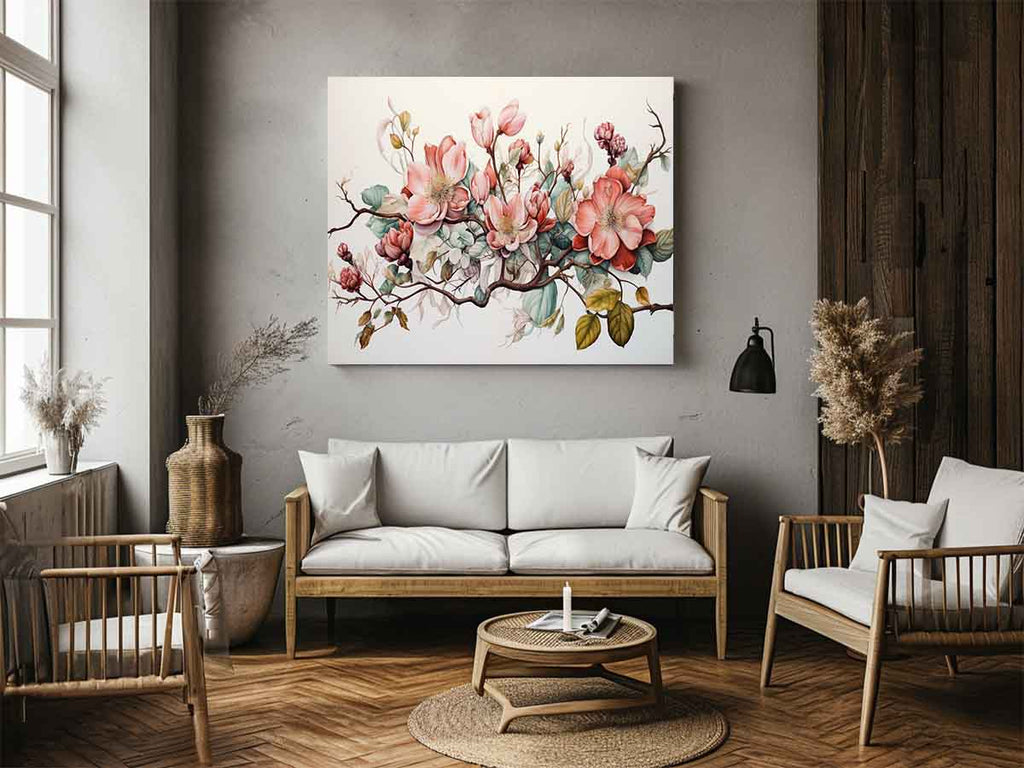 Flower Art Canvas Art Print
