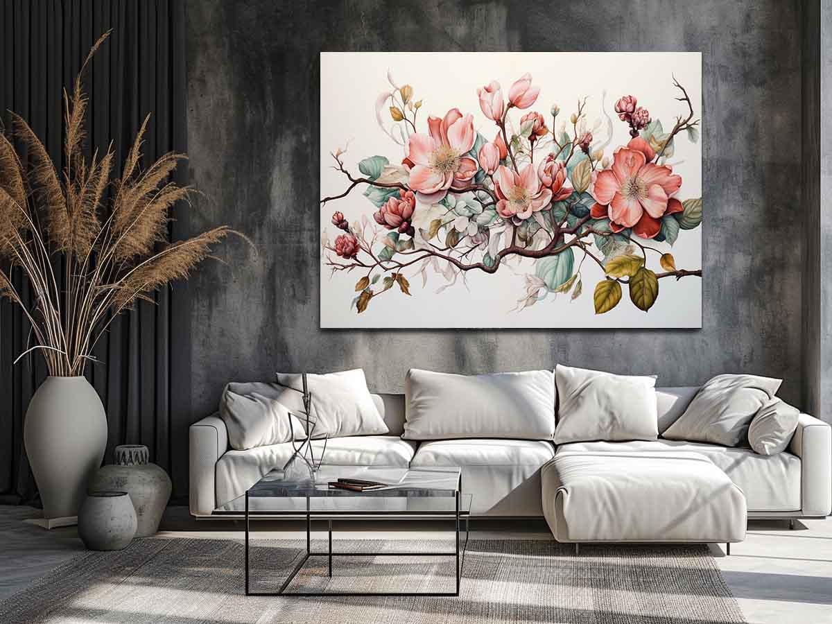 Flower Art Canvas Art Print