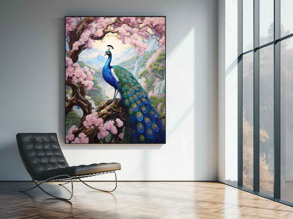 Peacock Art  Canvas Art Print