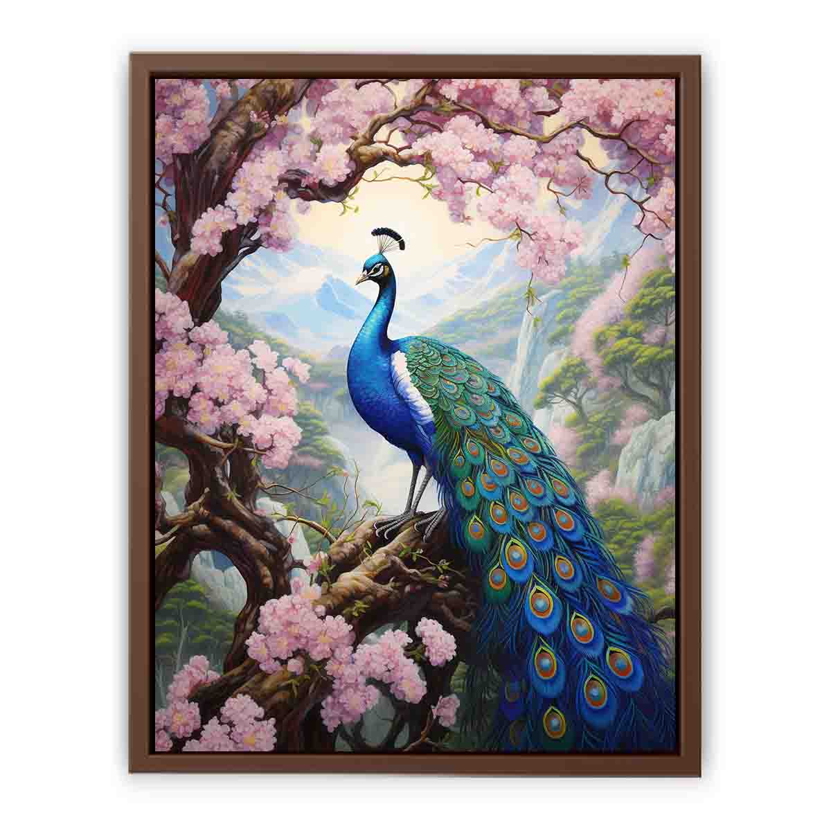 Peacock Art  Canvas Art Print