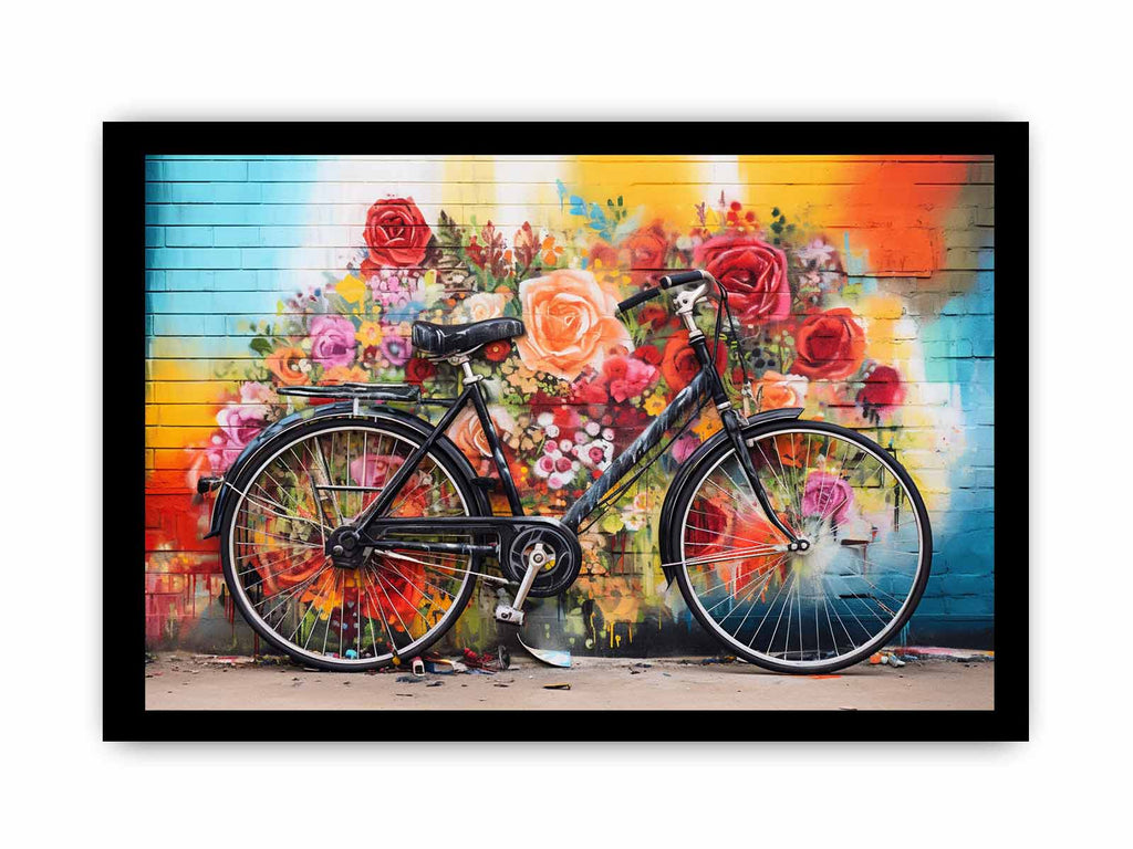Bicycle Art Painting Canvas Art Print