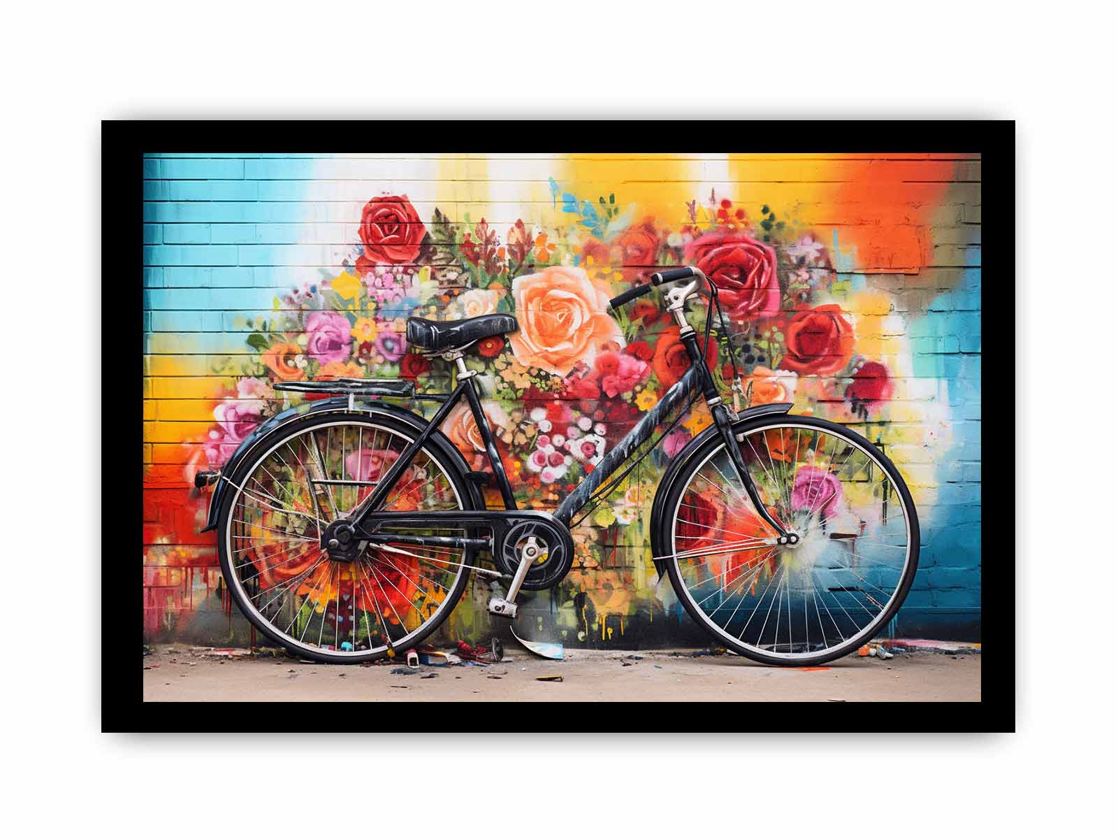 Bicycle Art Painting Canvas Art Print