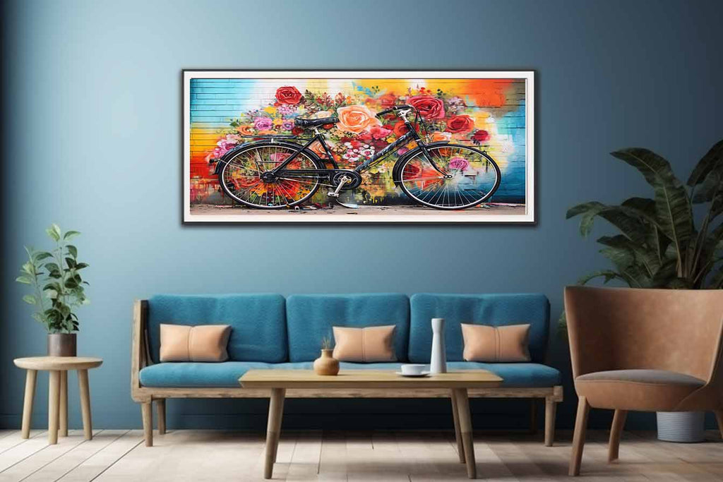 Bicycle Art Painting Canvas Art Print