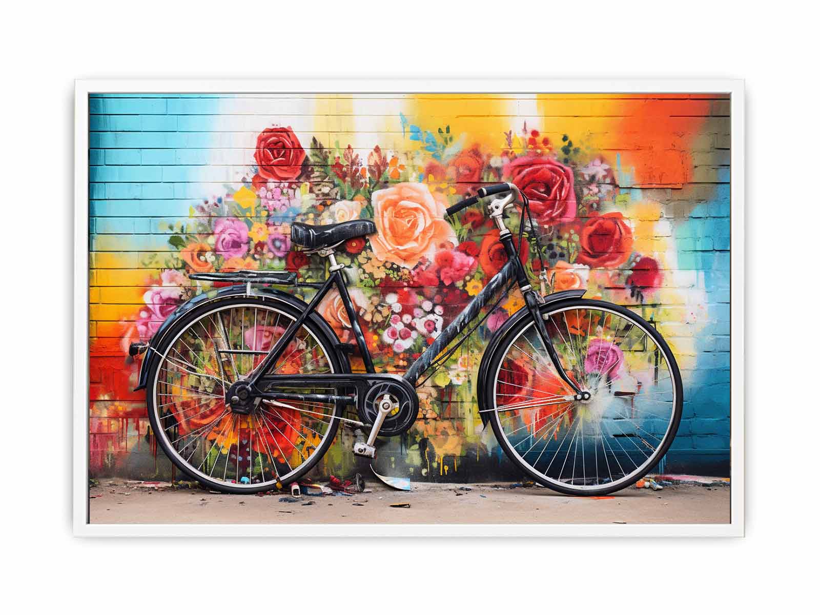 Bicycle Art Painting Canvas Art Print
