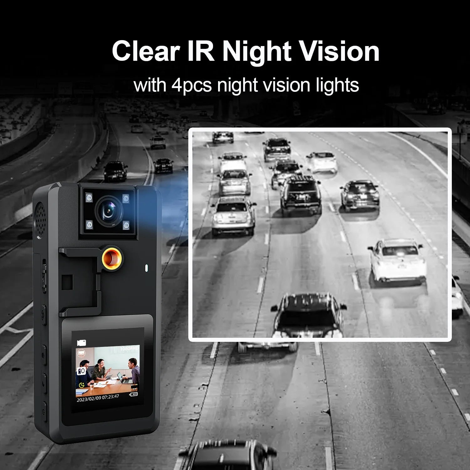 NNEOBA Mini Dash Cam Night Vision HD (1296P)
