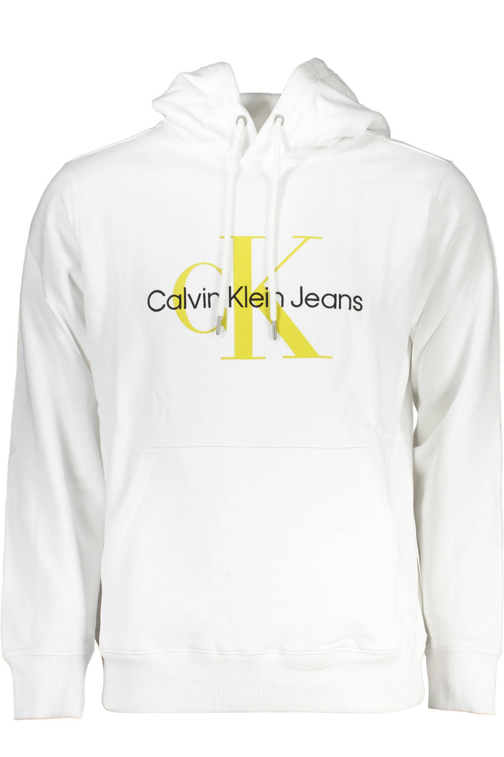 CALVIN KLEIN MEN'S WHITE ZIPLESS SWEATSHIRT