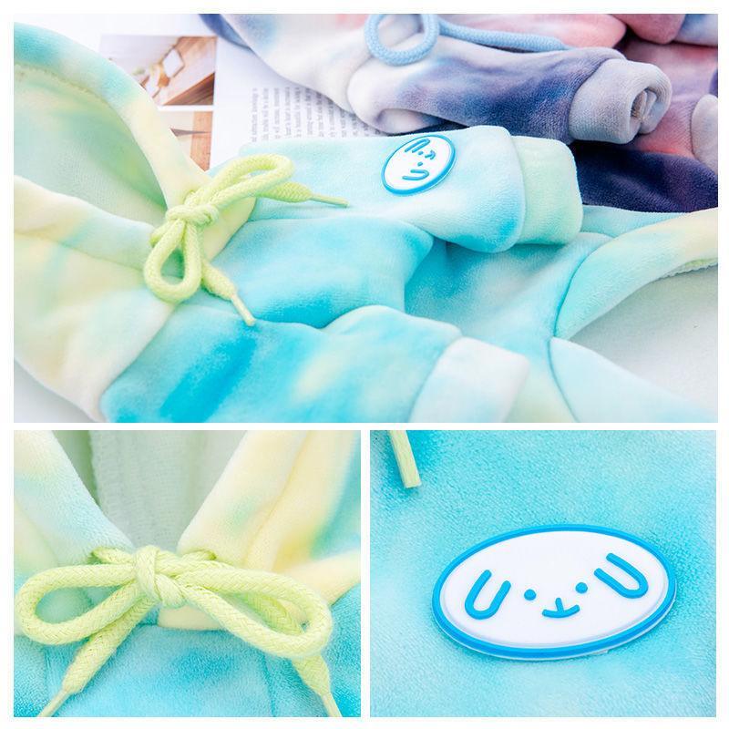 Cozy Canine Tie-Dye Sweater - Stylish Warmth For Small Dogs And Cats In Autumn And Winter