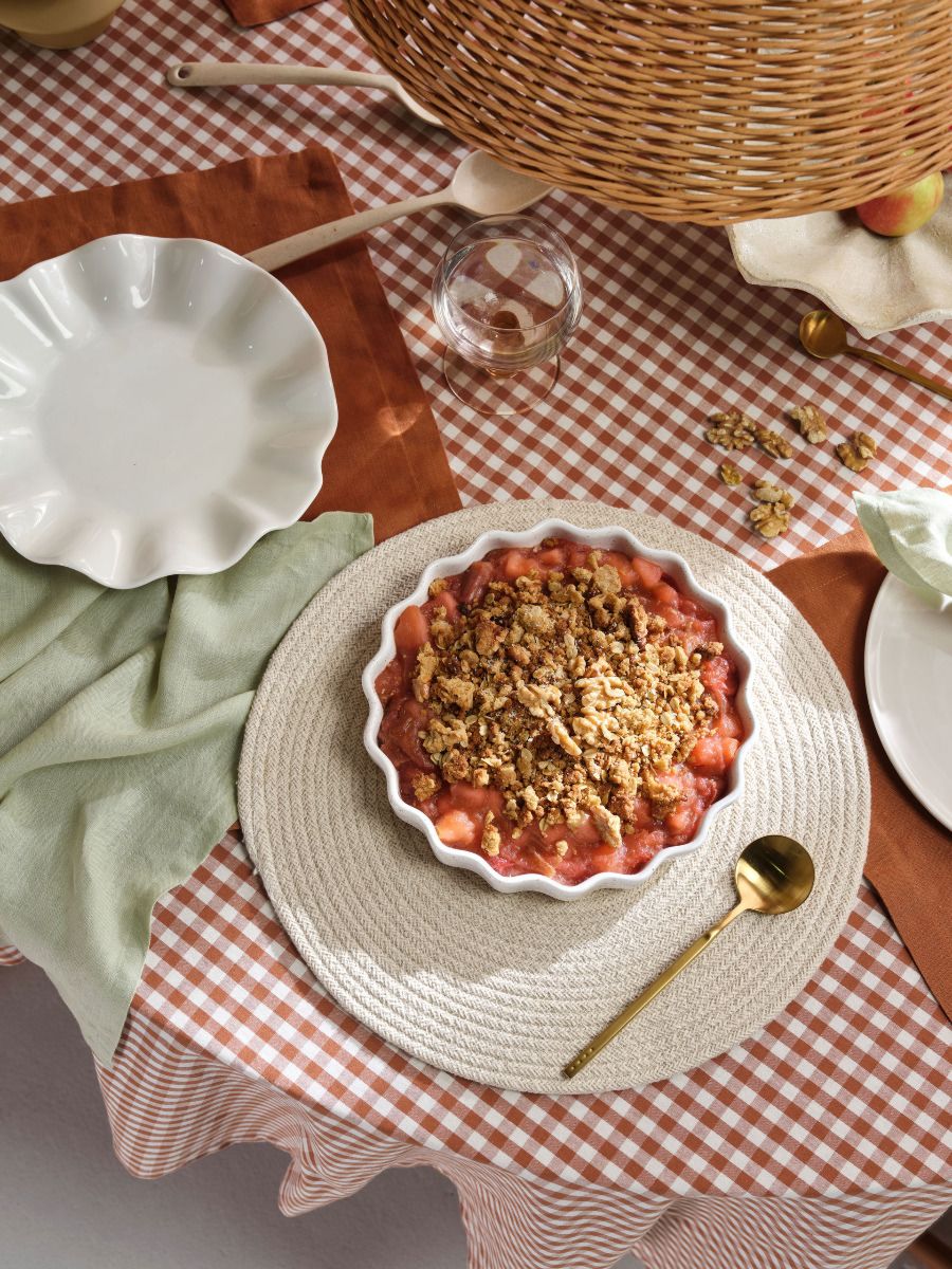 Brown Linen Table Placemat Set