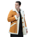 Men's Yellow Shearling B-7 Military Coat