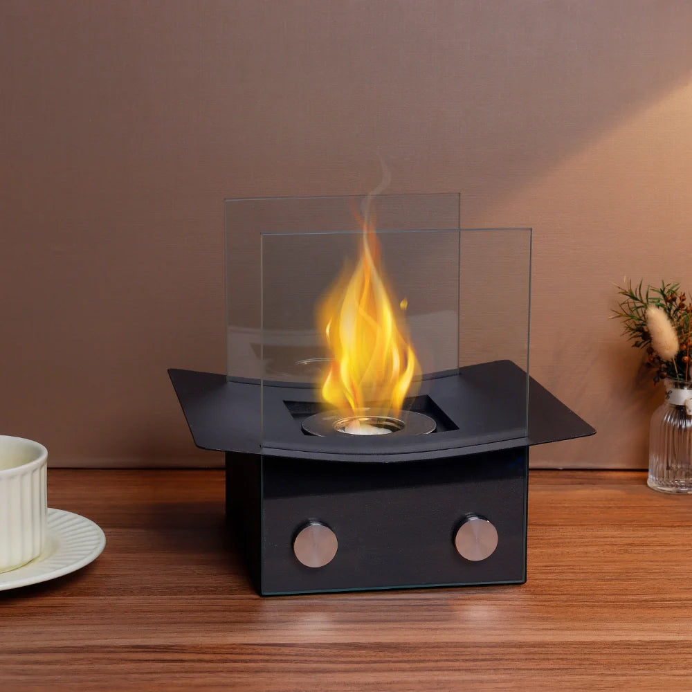 8" H Portable Tabletop Fireplace