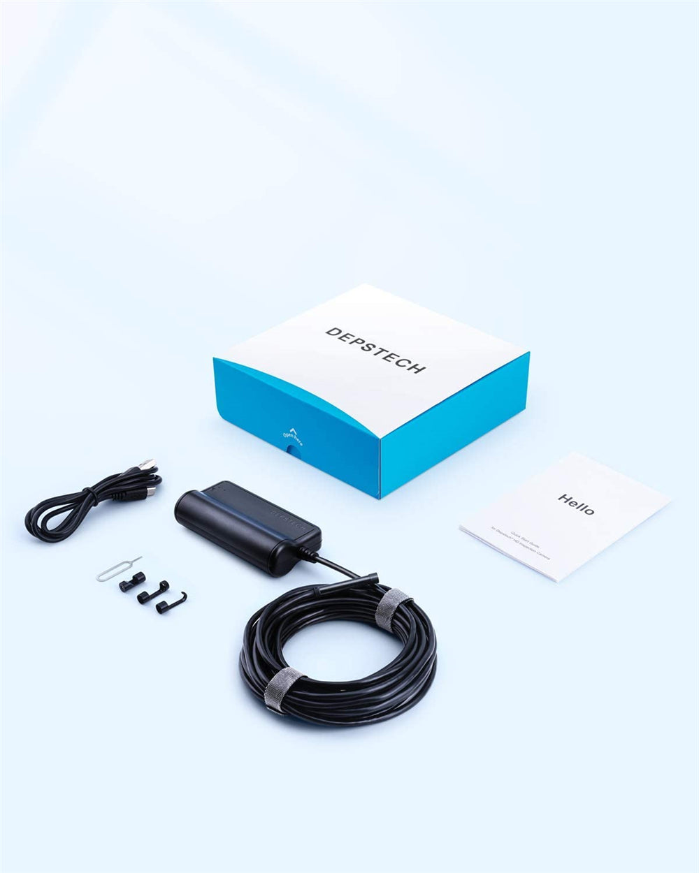 5.5mm 2.0MP 1080P WiFi Endoscope Camera HD Industrial Borescope Inspection Camera 2200mAh for Android iPhone Tablet