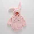 Baby Embroidered Pattern Rabbit Ear Design Thickened Bodysuit