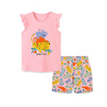 Summer Baby Kids Cartoon Animals Pattern Vest and Shorts Clothing Set for Girls
