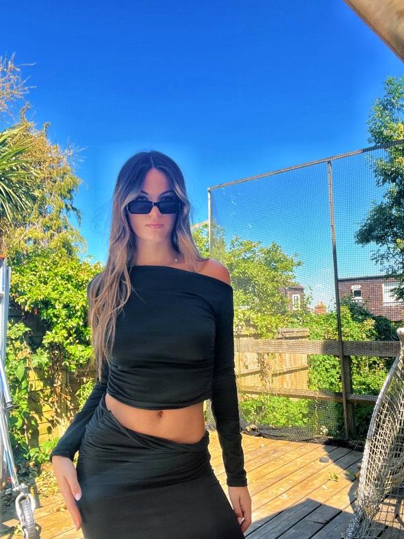 Charlotte Summers Black Dress & Top