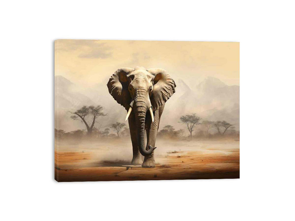 Elephant Art  Canvas Art Print