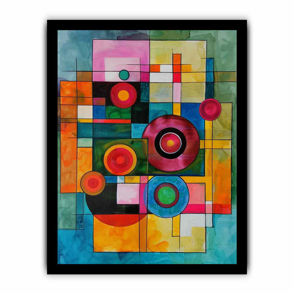Geometric  Modern Art  Canvas Art Print