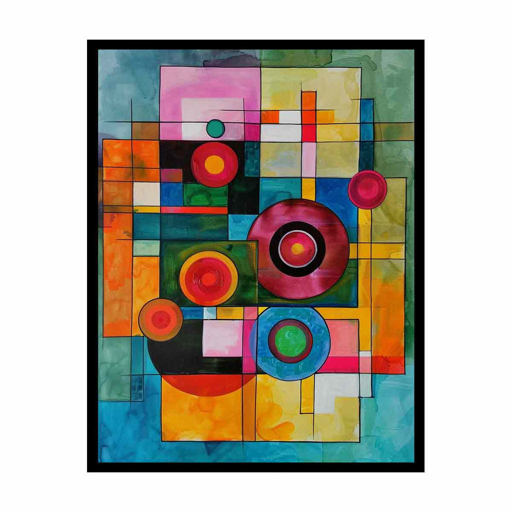 Geometric  Modern Art  Canvas Art Print