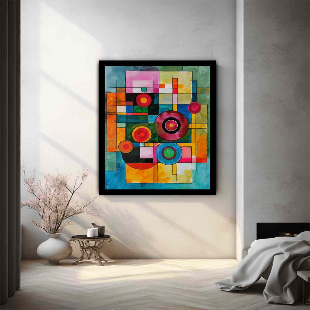 Geometric  Modern Art  Canvas Art Print