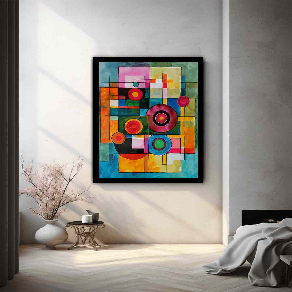 Geometric  Modern Art  Canvas Art Print
