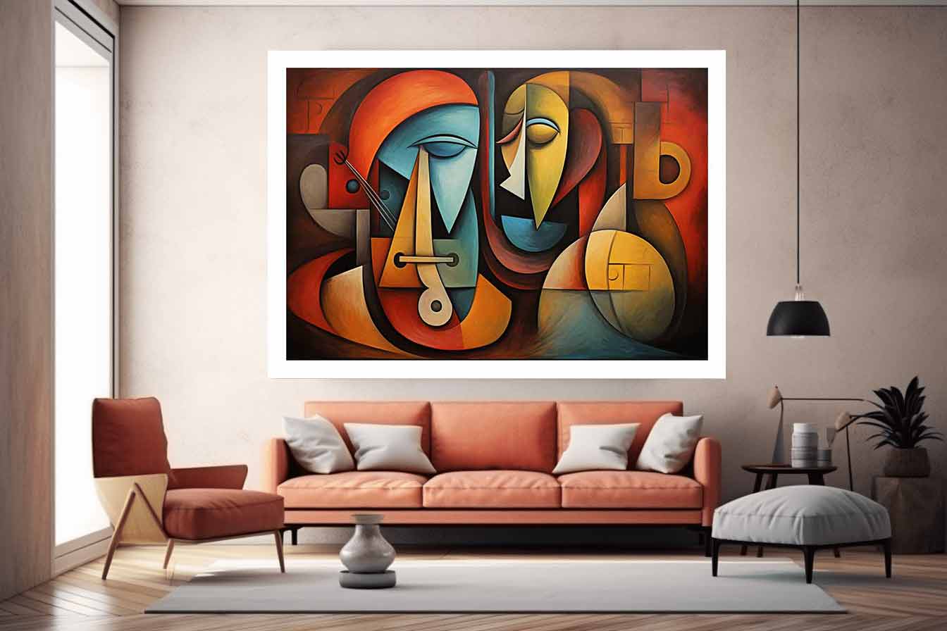 Cubism Art  Canvas Art Print