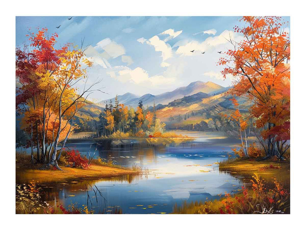 Landscape Canvas Painting for Bedroom